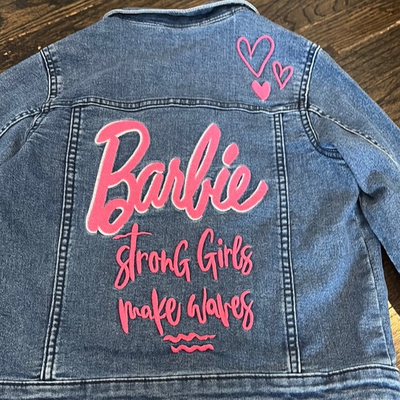 NWT Barbie Blue Denim Jacket for Kids (size 10) - Picture 6 of 8
